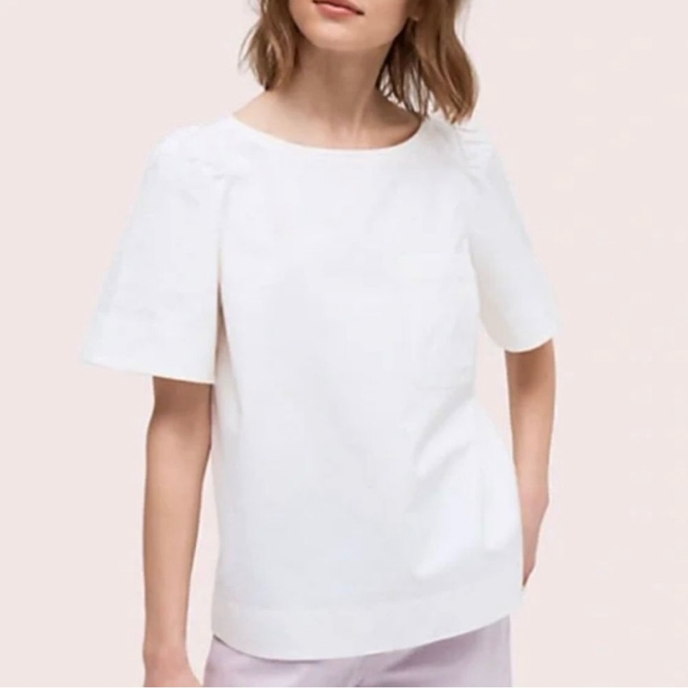 Kate Spade Fresh White Women's Twill Blouse